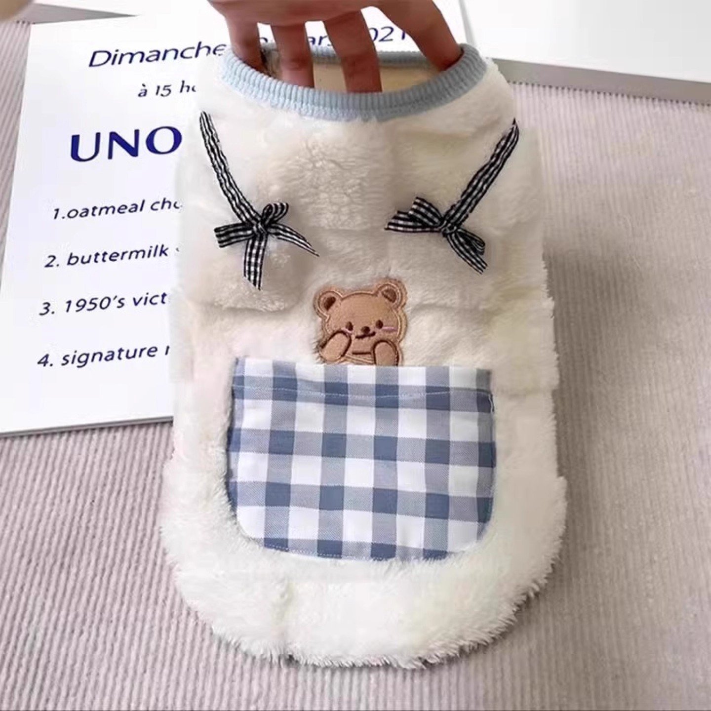 Cat Clothes for Fall & Winter, Warm Fleece-Lined...
