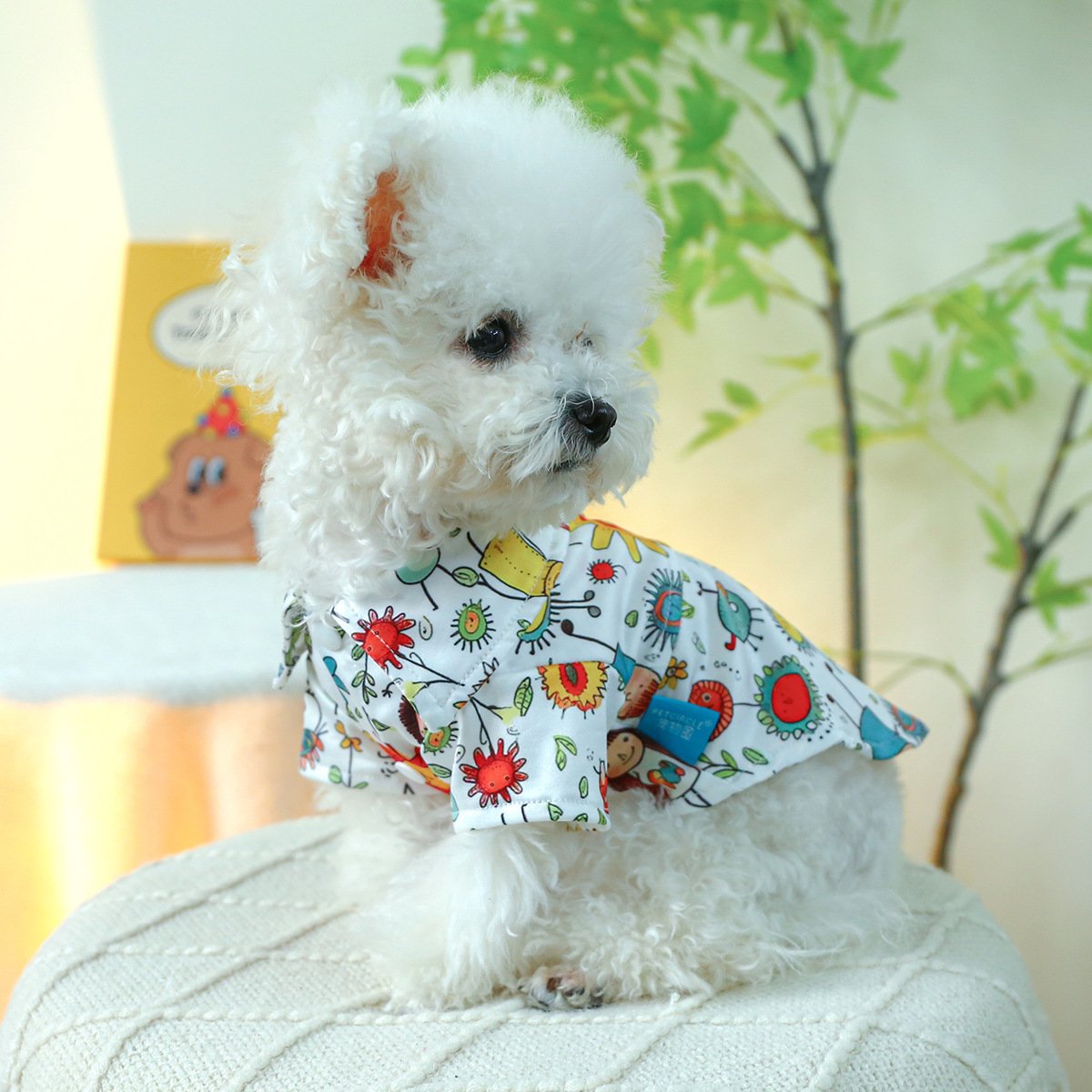 Product Name: Dog Cat Spring & Summer Floral Shirt for...