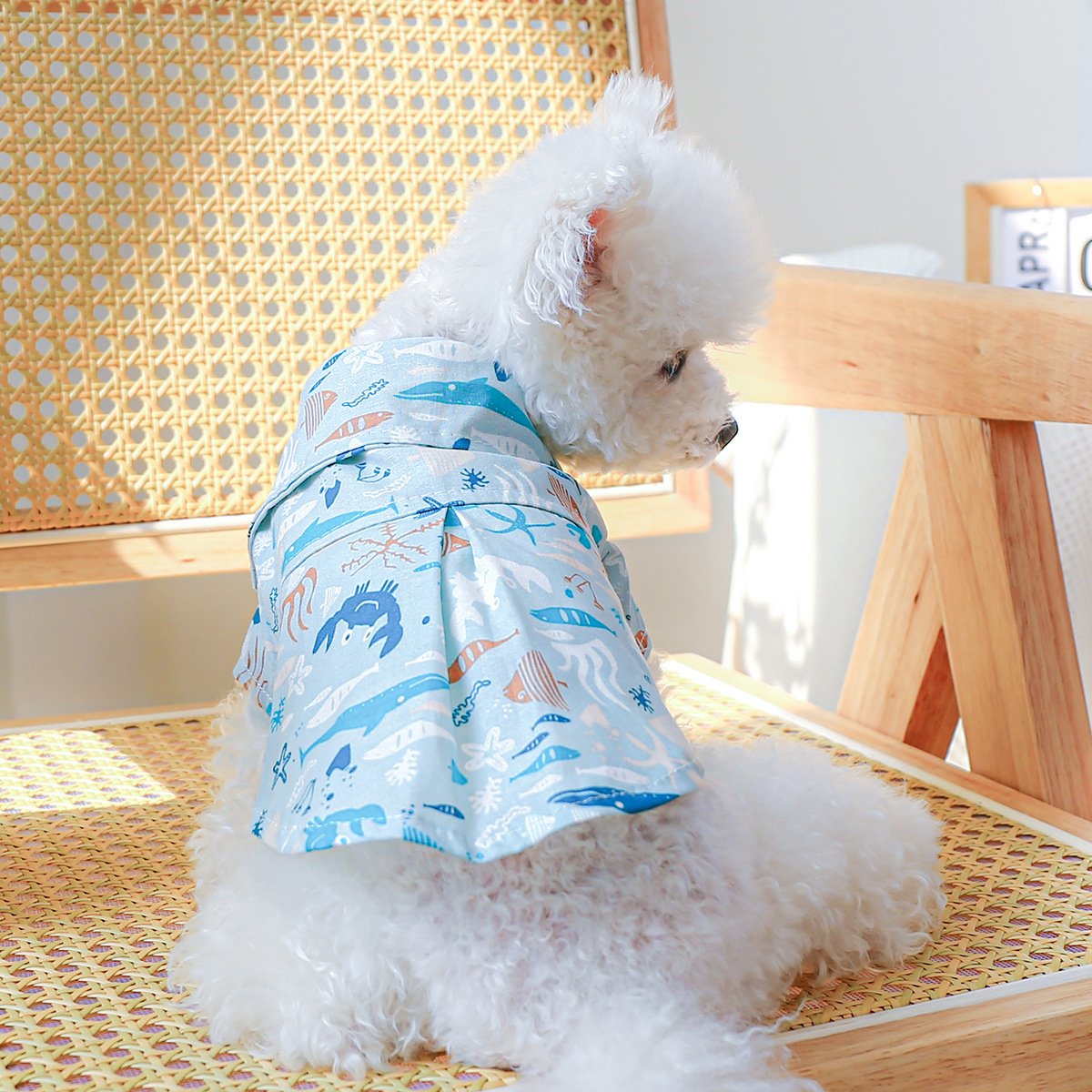 Product Name: Dog Cat Spring & Summer Floral Shirt for...