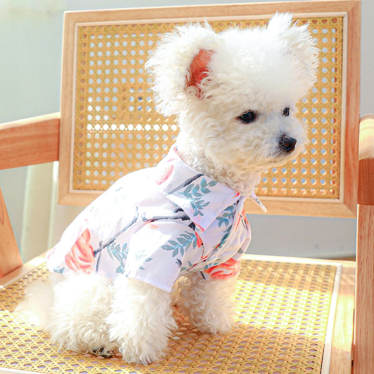 Product Name: Dog Cat Spring & Summer Floral Shirt for...