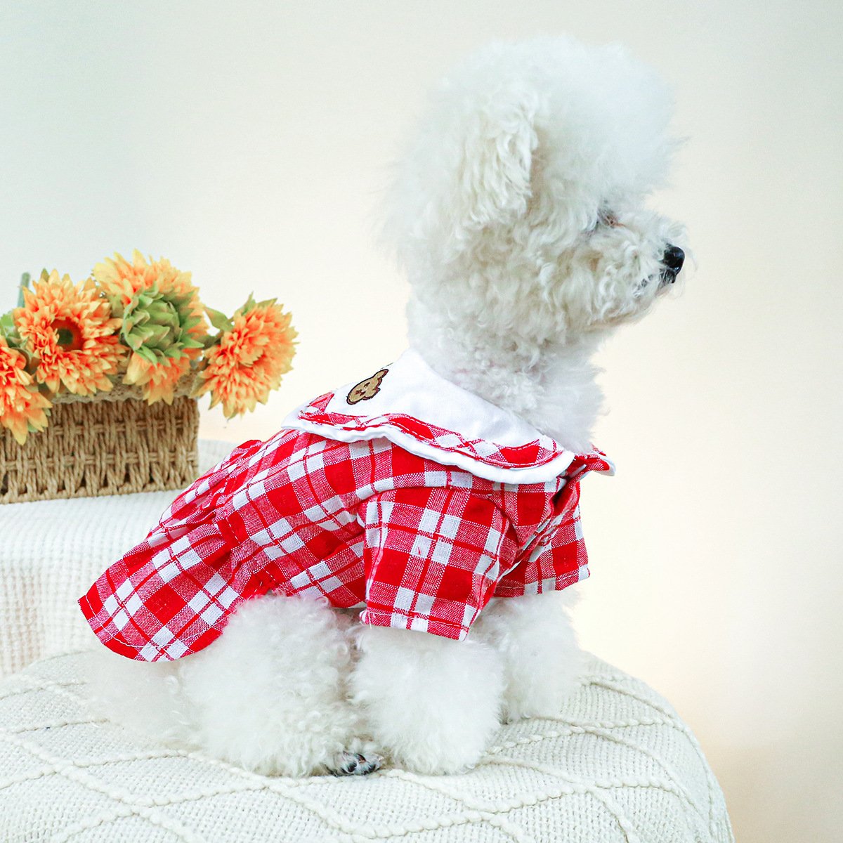 Product Name: Dog Cat Spring & Summer Floral Shirt for...