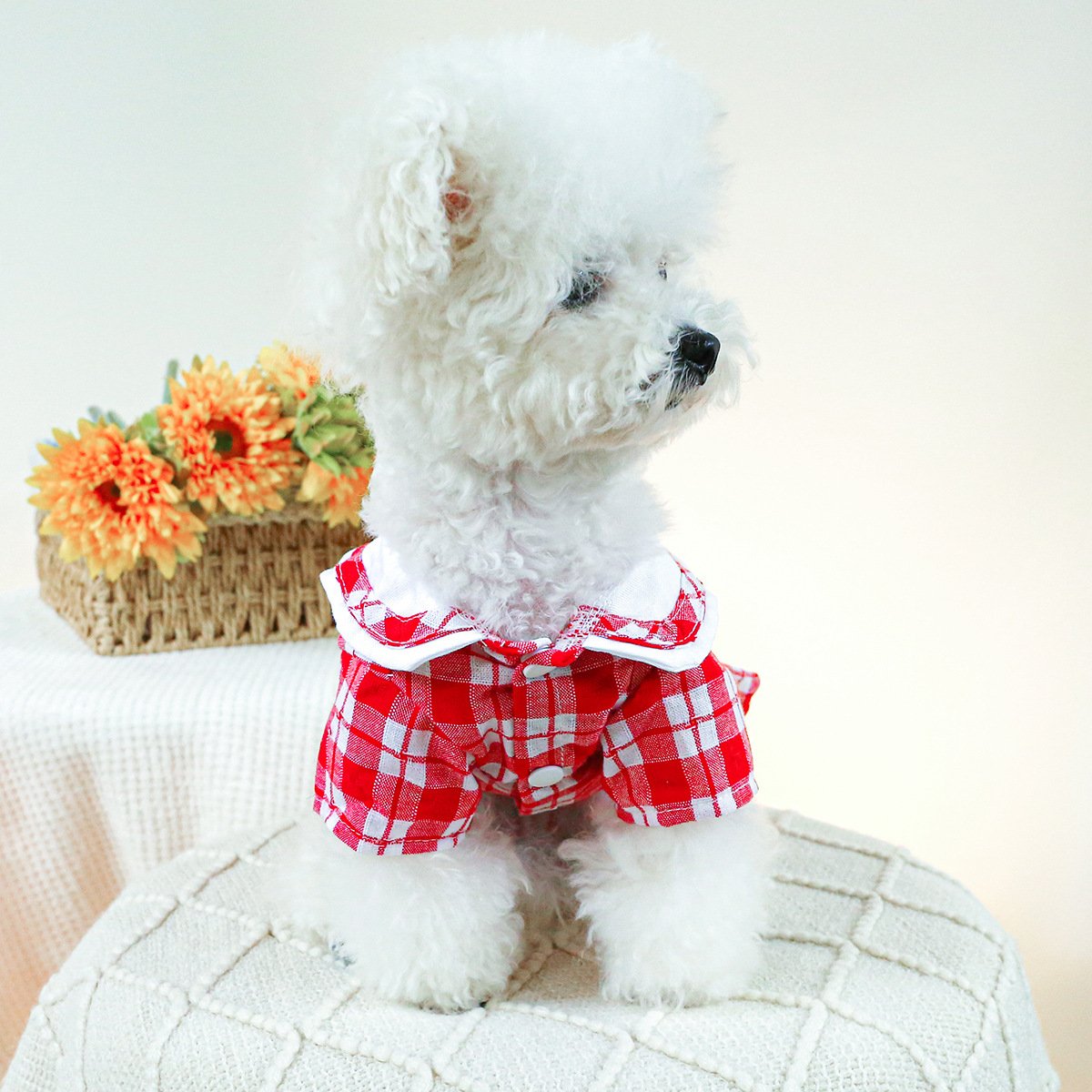 Product Name: Dog Cat Spring & Summer Floral Shirt for...