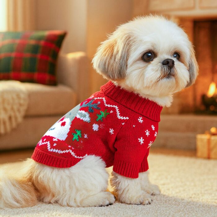 Pet Christmas Sweater for Cats and Dogs Fall & Winter