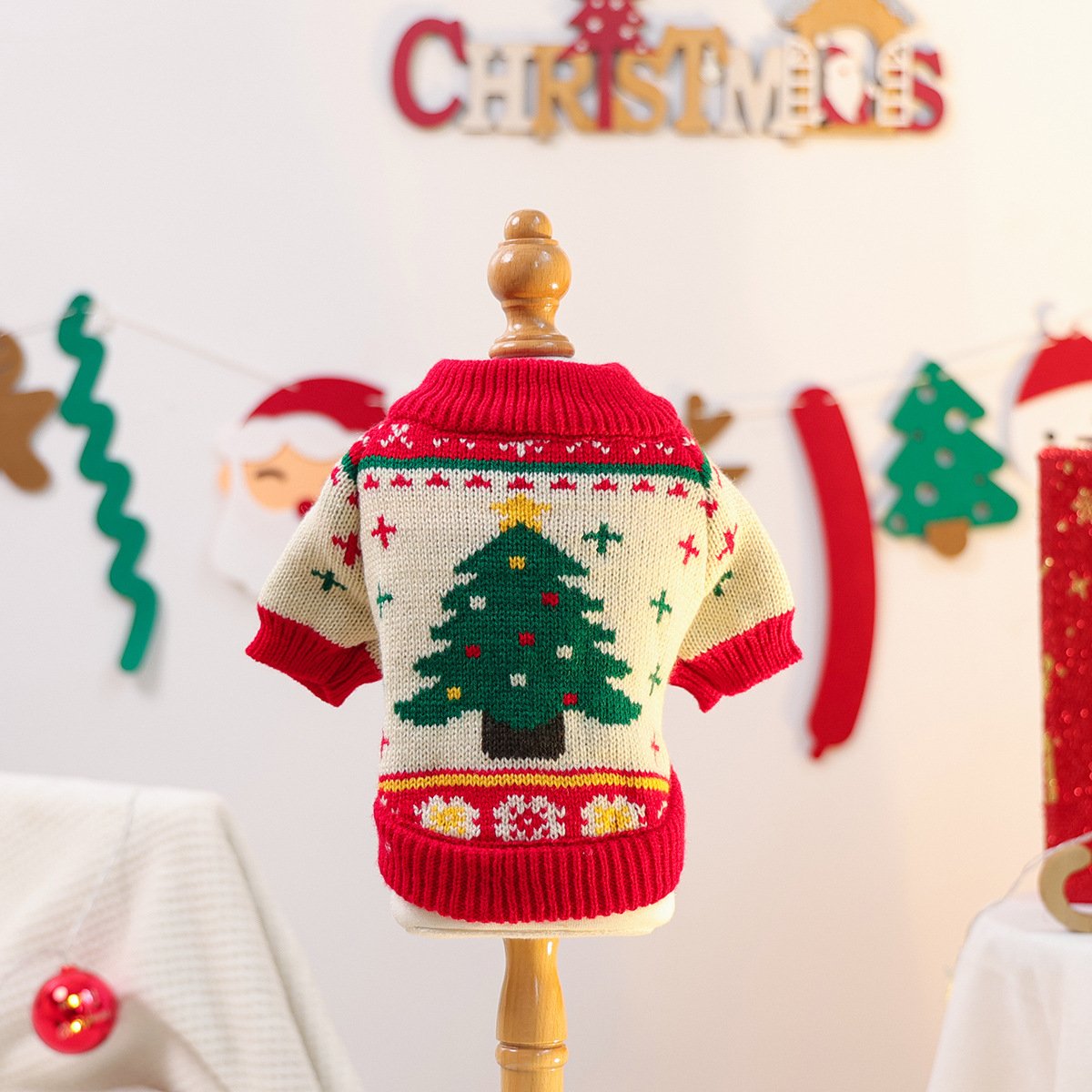 Pet Christmas Sweater for Cats and Dogs Fall & Winter