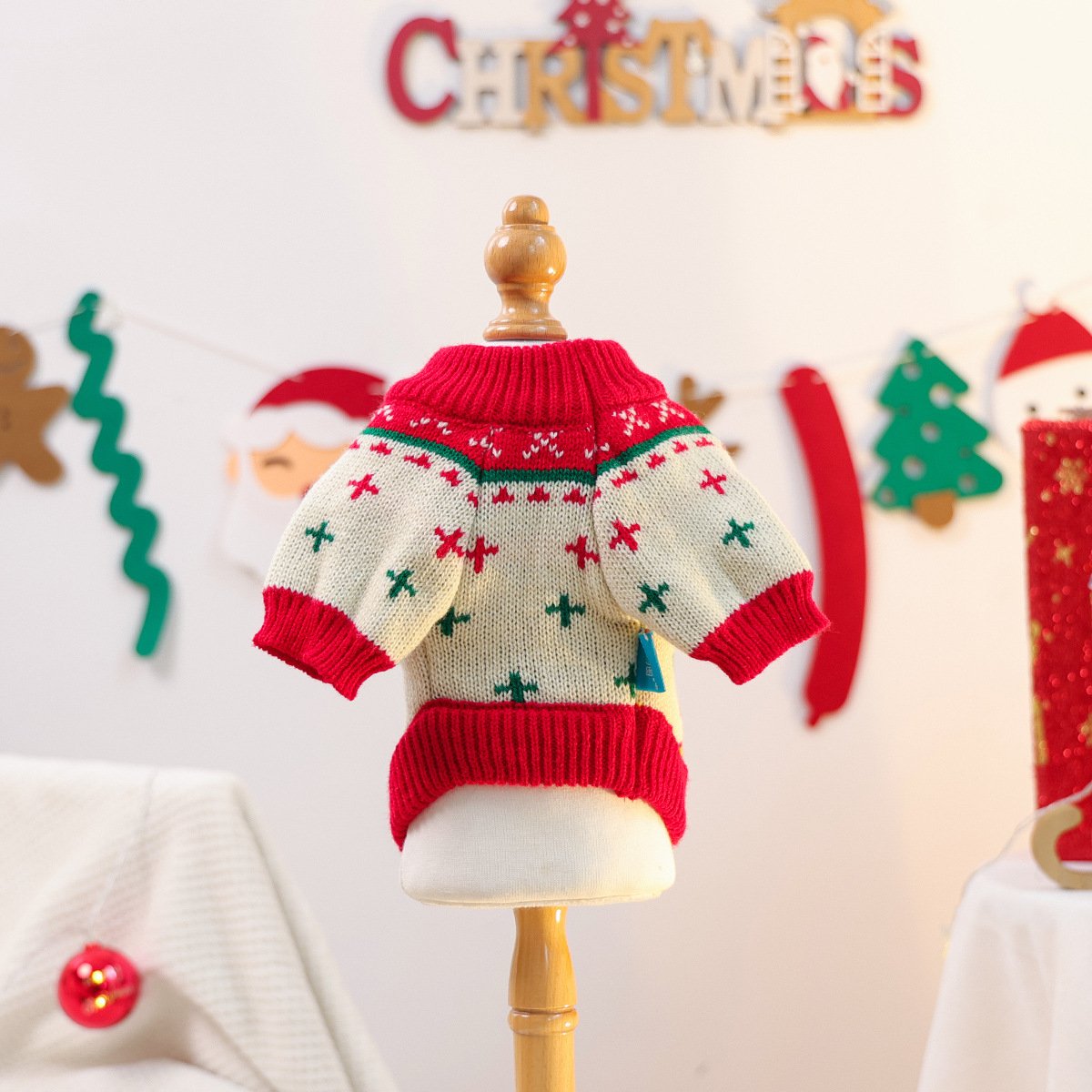 Pet Christmas Sweater for Cats and Dogs Fall & Winter