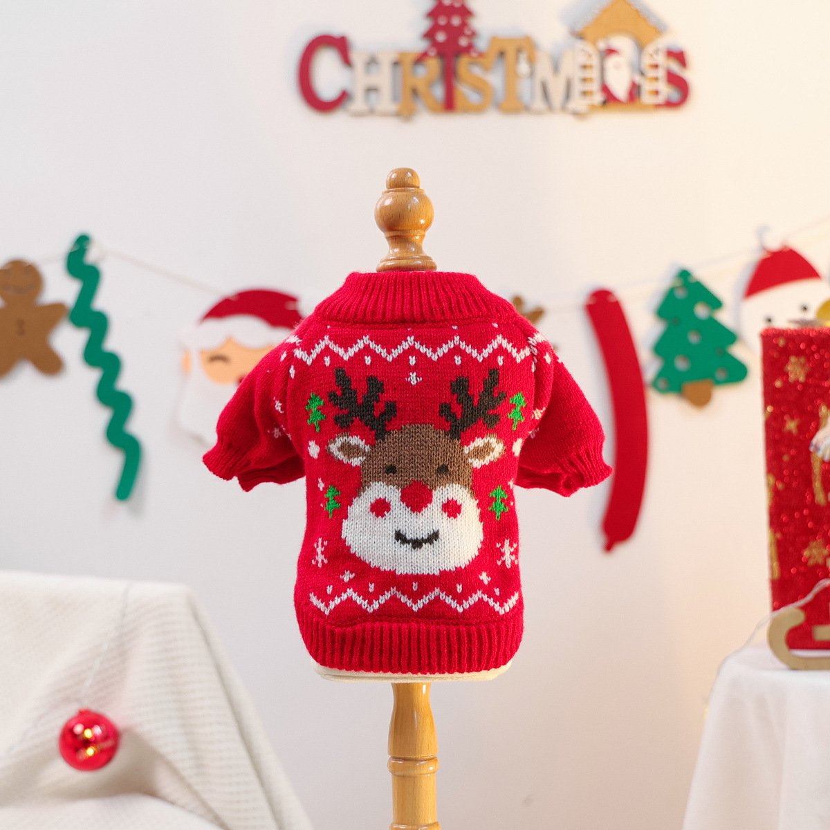 Pet Christmas Sweater for Cats and Dogs Fall & Winter