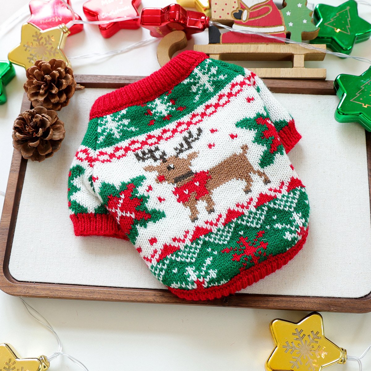 Pet Christmas Sweater for Cats and Dogs Fall & Winter
