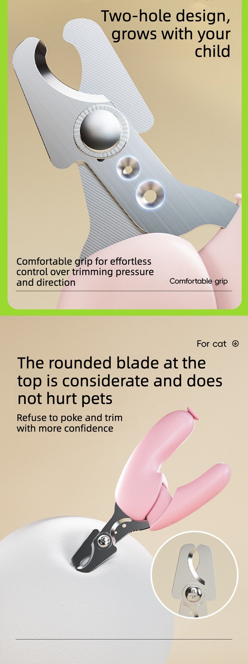 Product Name: Cat Nail Clipper with Balloon Grip for Pets