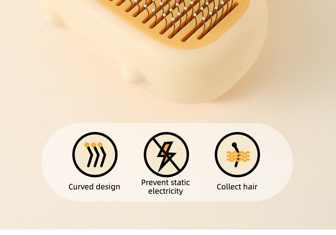 Cat Brush Pet Grooming Tool with Deodorizing Massage...