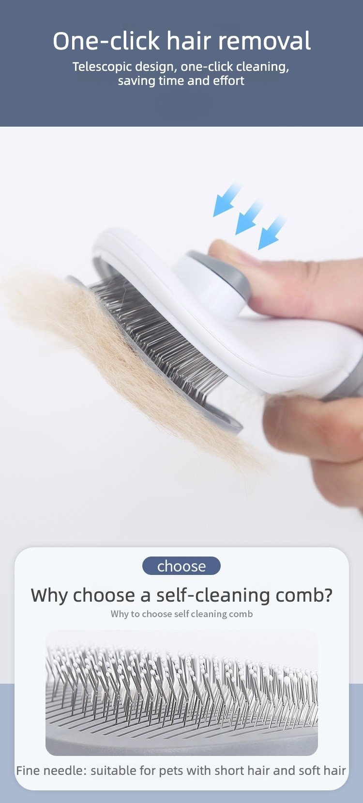 Product Name: Dog Shedding Brush for Loose Fur,...