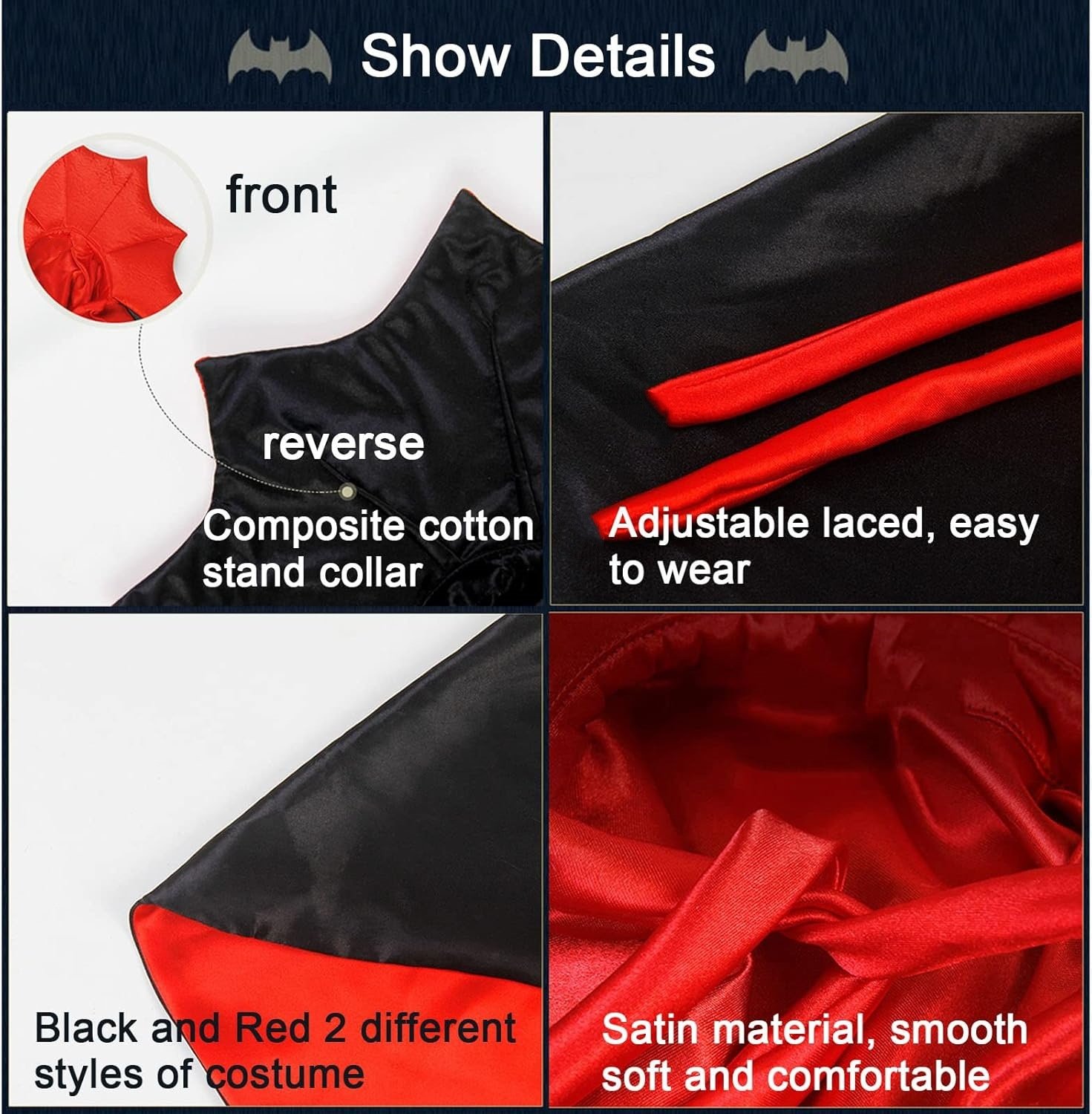 Halloween Pet Vampire Cape – Cross-Border Bestseller, Stand Collar Cat & Dog Cloak, Magic Witch Costume for Party Dressing