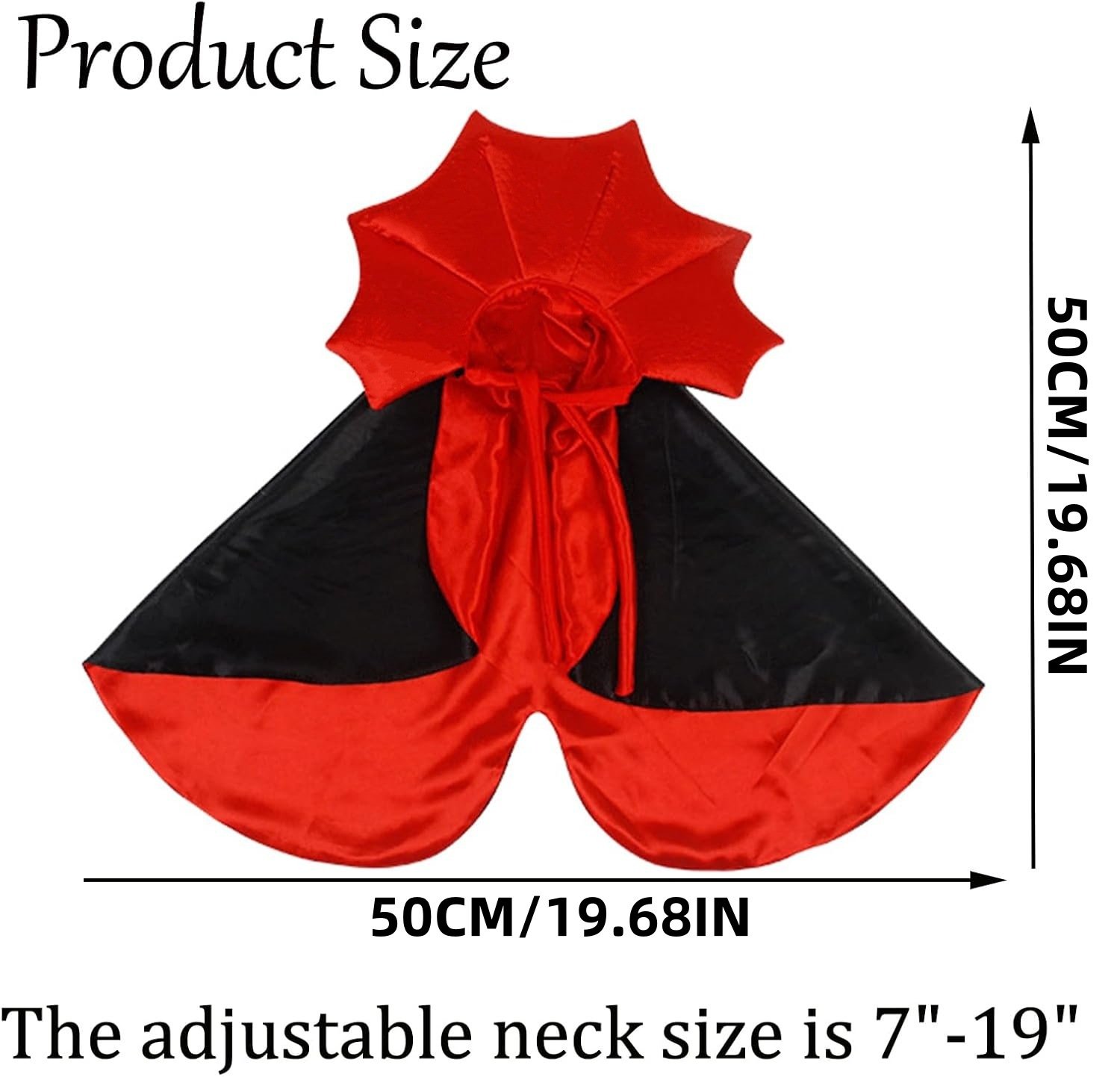 Halloween Pet Vampire Cape – Cross-Border Bestseller, Stand Collar Cat & Dog Cloak, Magic Witch Costume for Party Dressing