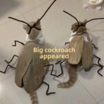 DIY Felt Cockroach Cat Costume Kit, Funny Craft Prop with Chenille Stems