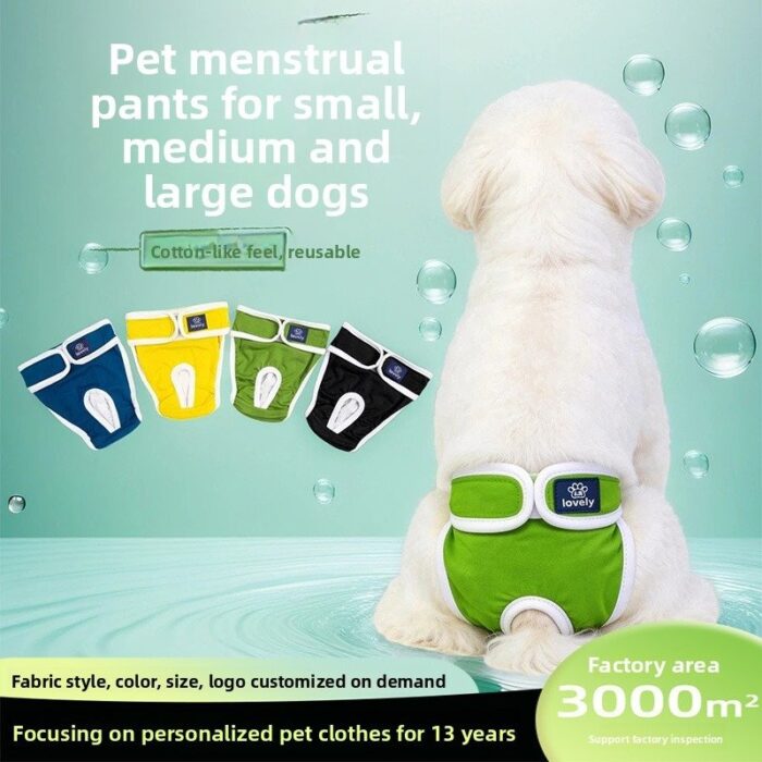 New Arrival Dog Diaper Pants for Female Dogs, Period Pants, Anti-Mating Pants, Factory Wholesale Pet Diaper Pants