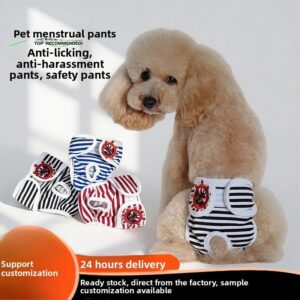 Source factory pet sanitary pants for female dogs, washable dog period pants, anti-harassment pet supplies wholesale
