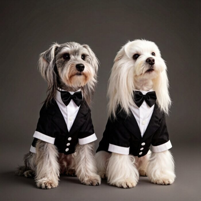 New Pet Dog Clothes Pet Apparel Wedding Suit Formal Wear Gentleman's Tuxedo for Teddy Bichon Teddy Dog Suit