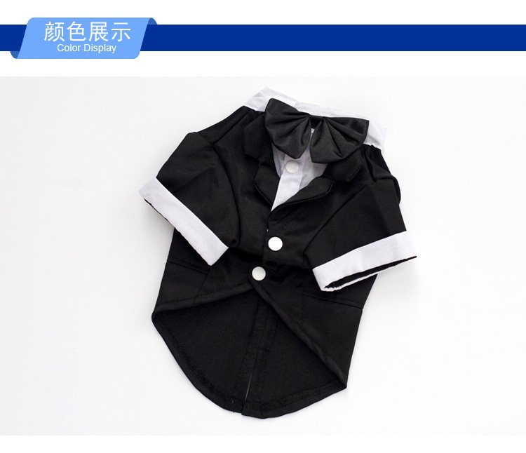 New Pet Dog Clothes Pet Apparel Wedding Suit Formal Wear Gentleman's Tuxedo for Teddy Bichon Teddy Dog Suit