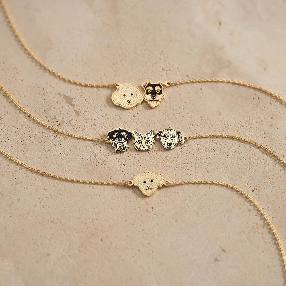 Product Name: Pet Memorial Bracelet, Laser Engraved Paw...