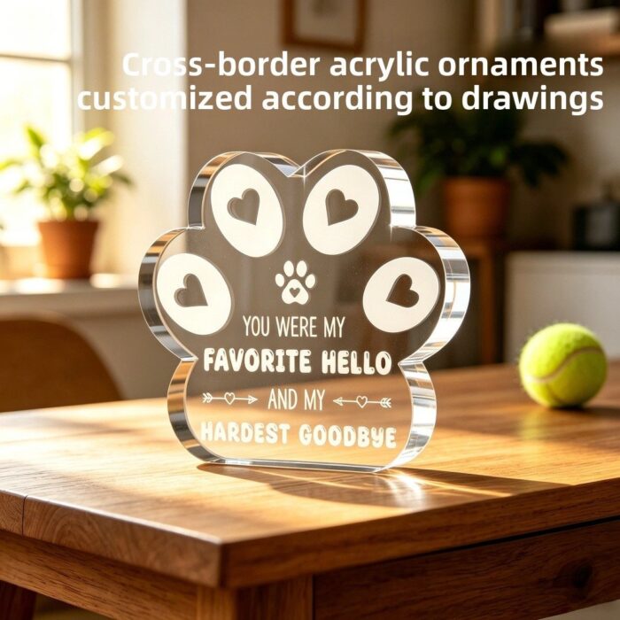 Product Name: Pet Memorial Keepsake Acrylic Ornament...