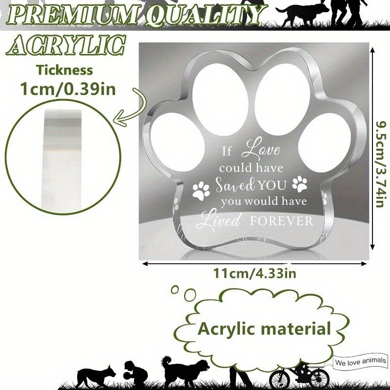 Product Name: Pet Memorial Keepsake Acrylic Ornament...
