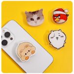 Custom Epoxy Cartoon Phone Grip Stand, Retractable Acrylic Accessory