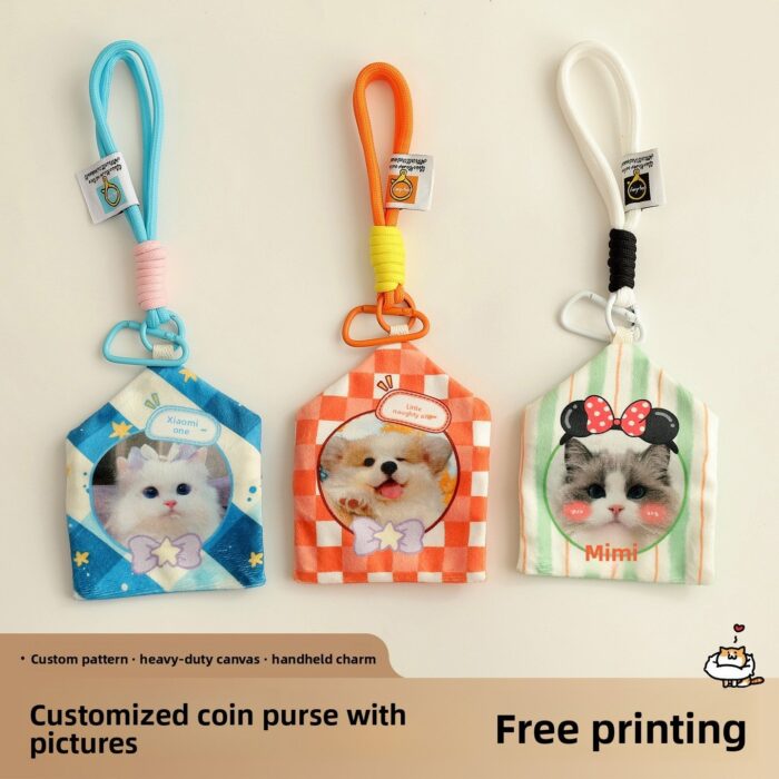 Product Name: Custom Wristlet Coin Purse Keychain, Cute...