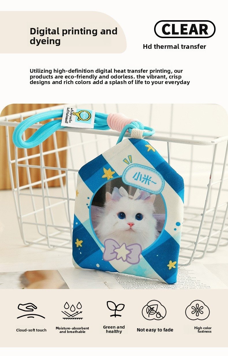 Product Name: Custom Wristlet Coin Purse Keychain, Cute...