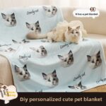 Custom Printed Cartoon Flannel Throw Blanket, Cozy Sofa & Nap Cover