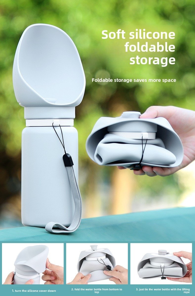 Pet Water Bottle: Portable Outdoor Dog Dispenser with...