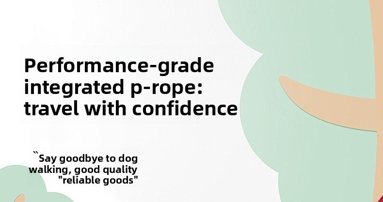 Dog Leash with Crossbody Strap, Hands-Free P-Chain...