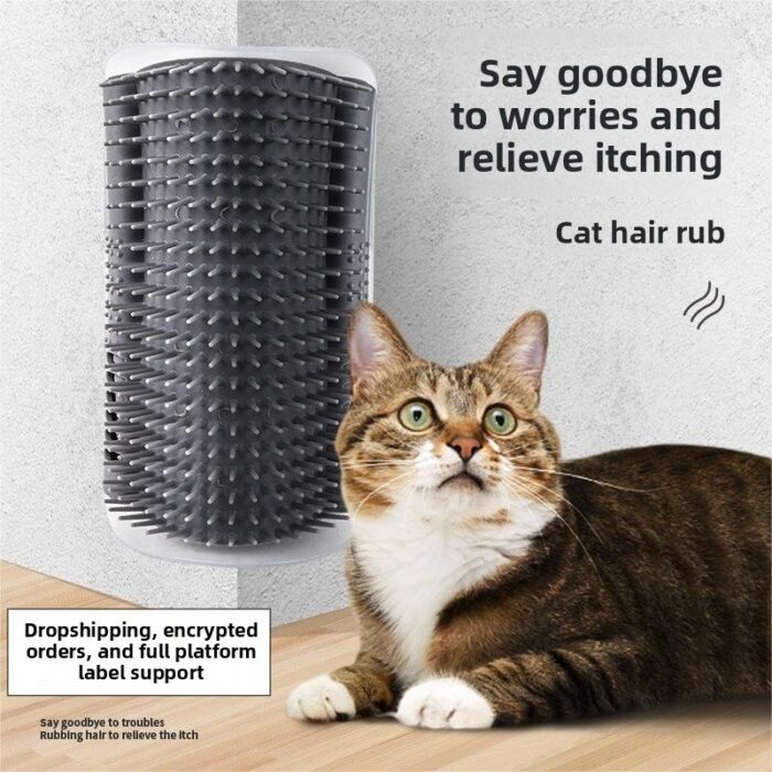Pet Corner Scratcher for Cats and Dogs, Self-Play...