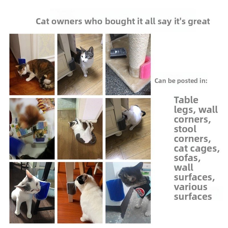 Pet Corner Scratcher for Cats and Dogs, Self-Play...