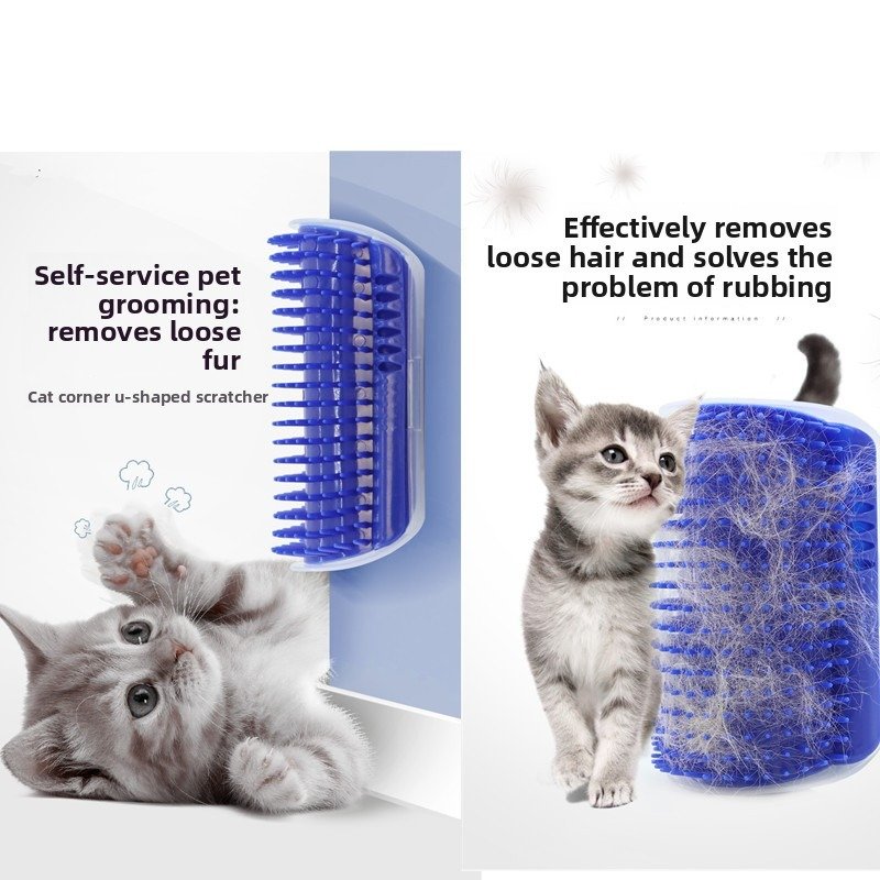 Pet Corner Scratcher for Cats and Dogs, Self-Play...