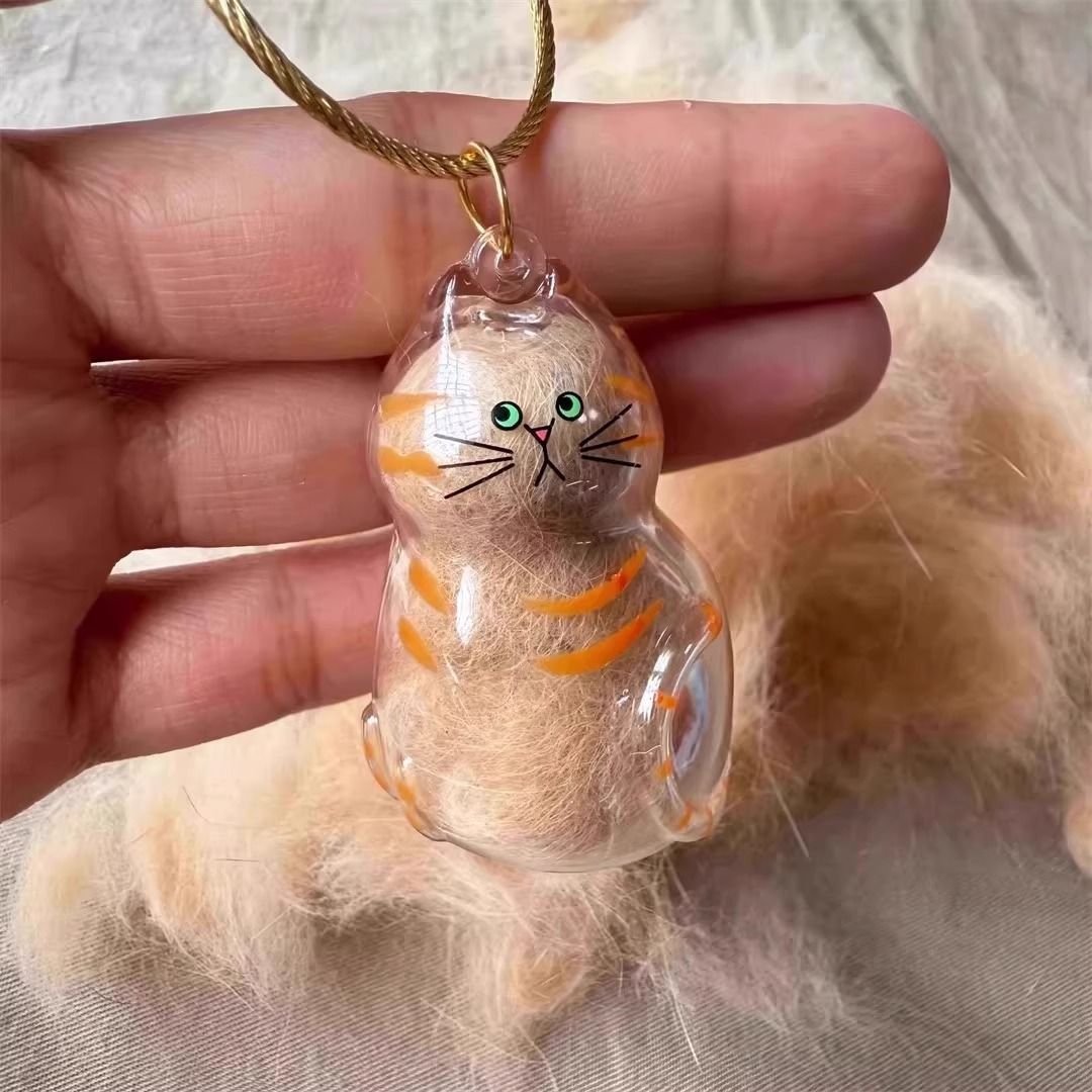 Product Name: Cat Fur Keepsake Pendant Capsule Memorial...