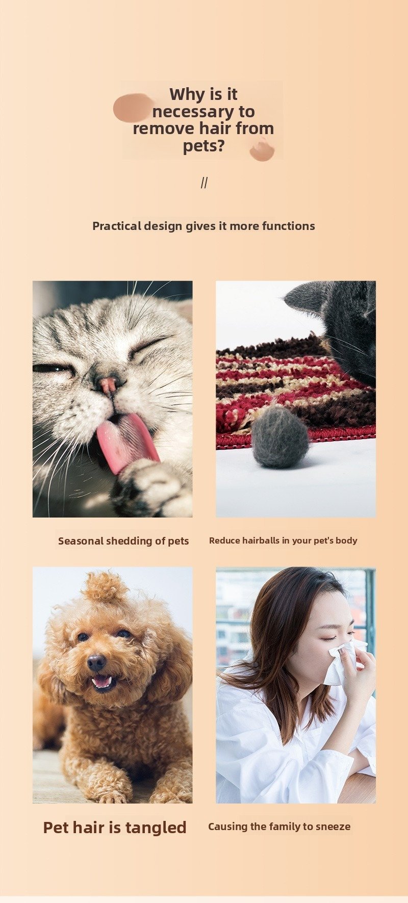 Product Name: Pet Brush for Dogs & Cats – Fine & Wide...