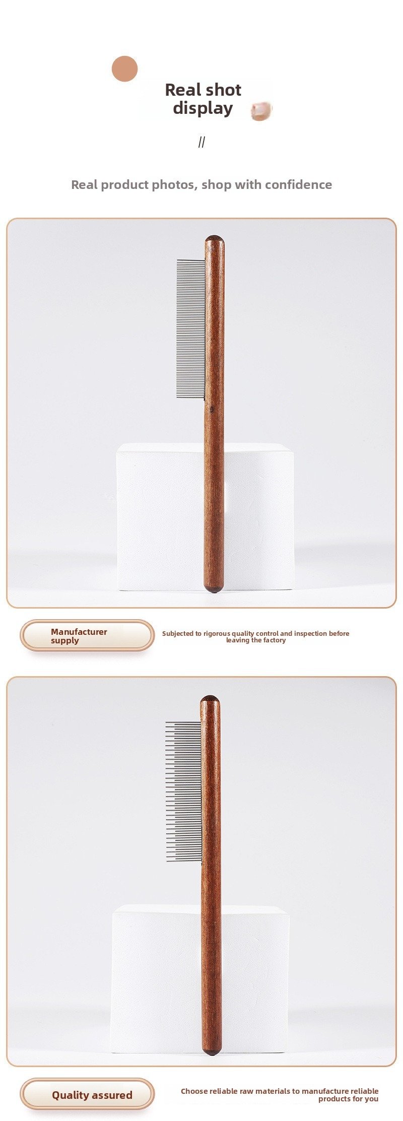 Product Name: Pet Brush for Dogs & Cats – Fine & Wide...