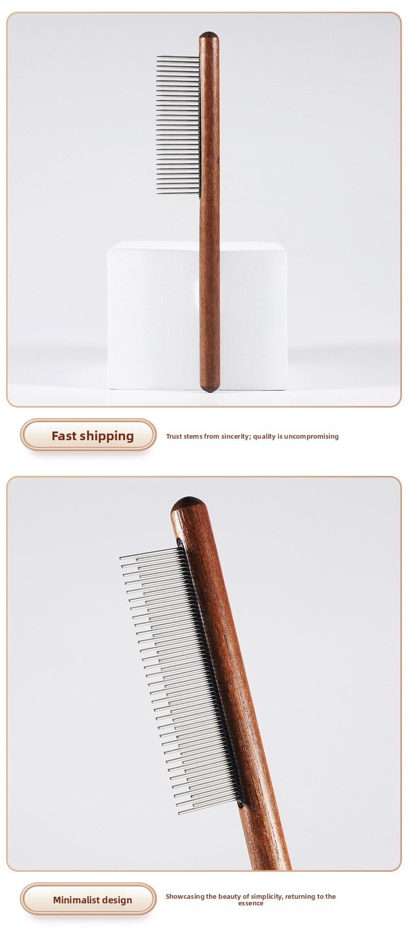 Product Name: Pet Brush for Dogs & Cats – Fine & Wide...