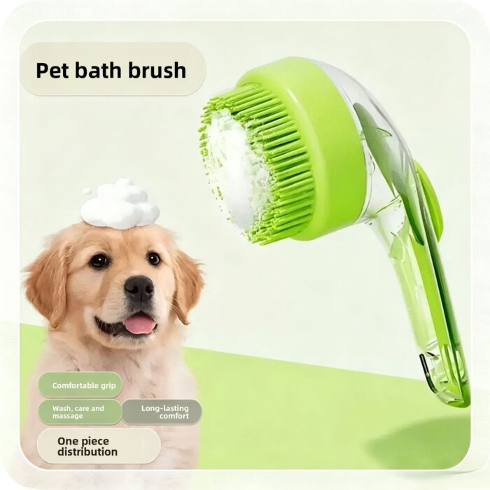 Pet Bath Brush for Dogs and Cats, Cleaning Massage...