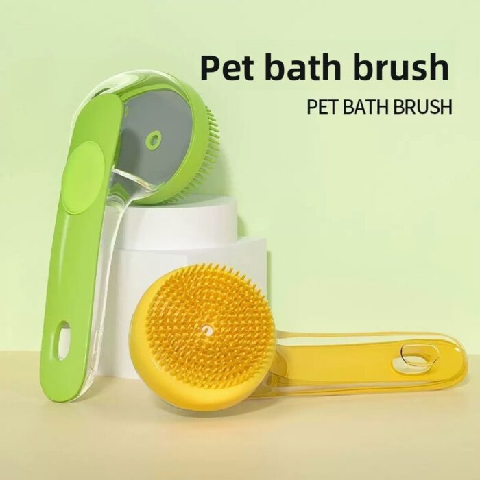 Pet Bath Brush for Dogs and Cats, Cleaning Massage...