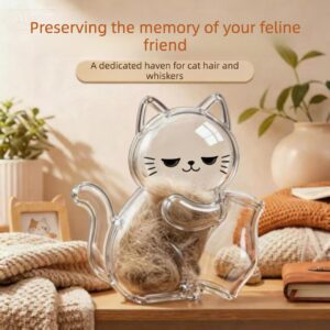 Pet Cat Hair & Whisker Fridge Magnet Keepsake