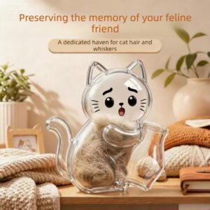 Pet Cat Hair & Whisker Fridge Magnet Keepsake