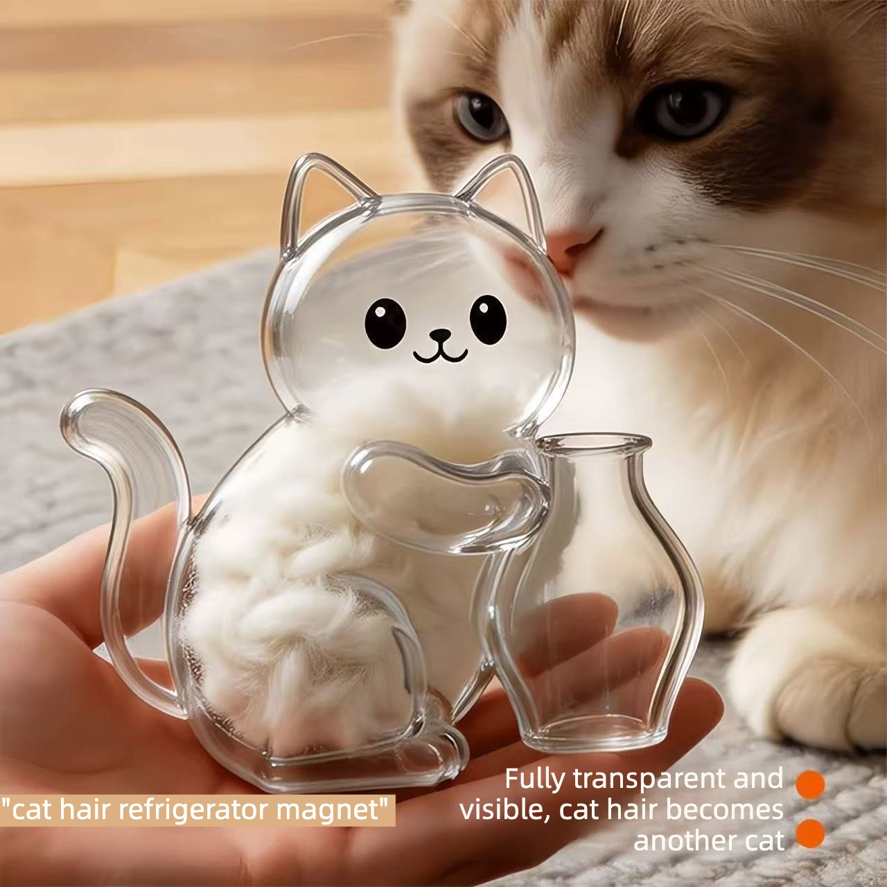 Product Name: Pet Cat Hair & Whisker Fridge Magnet Keepsake