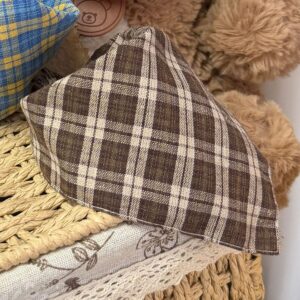 Pet Bib Bandana, Plaid Cat & Dog