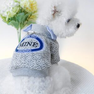 Pet Hoodie for Small Dogs Embroidered Cat Design
