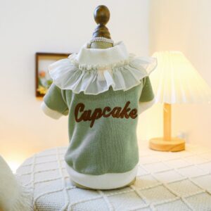 Pet Hoodie for Small Dogs Embroidered Cat Design