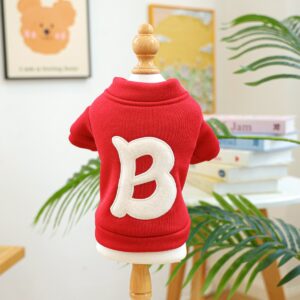 Pet Hoodie for Small Dogs Embroidered Cat Design