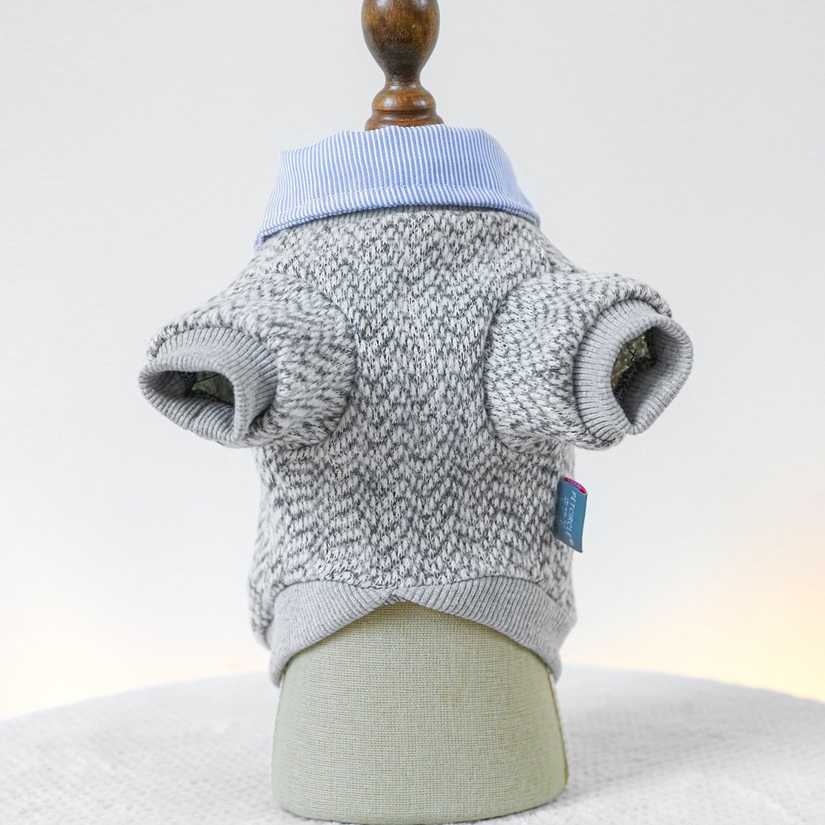 Pet Hoodie for Small Dogs Embroidered Cat Design