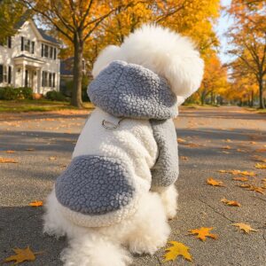 Dog Hoodie, Warm Fleece-Lined Fall &