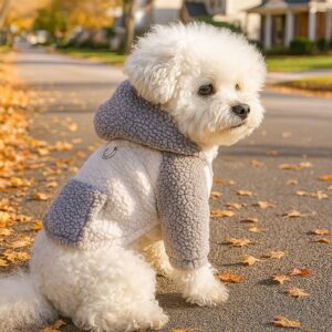 Dog Hoodie, Warm Fleece-Lined Fall &