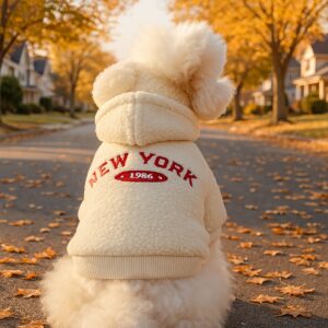 Dog Hoodie, Warm Fleece-Lined Fall &